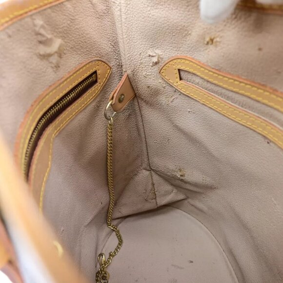 LOUIS VUITTON BUCKET PM Shoulder Tote Bag Monogram Leather Brown M42238 32YF410 - Picture 9 of 14